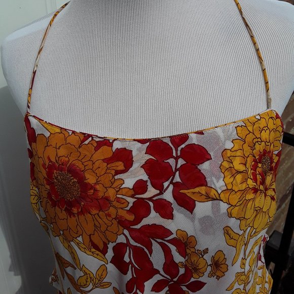 EVA BLUE RUFFLED SPAGHETTI STRAP DRESS 12 - Picture 8 of 8